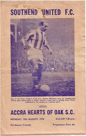 Chương trình thi đấu cũ kỹ của Southend United, một kỷ vật lịch sử