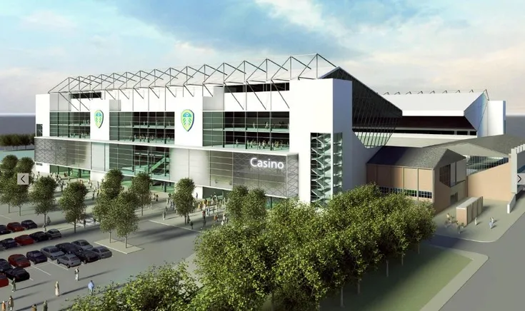 Hình ảnh mô phỏng kế hoạch phát triển sân Elland Road trong tương lai