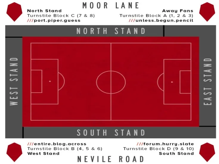 Sơ đồ chỗ ngồi chi tiết của sân vận động Peninsula (Moor Lane) thuộc Salford City FC