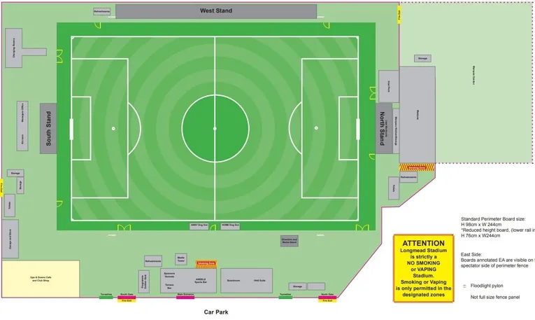 Sơ đồ chỗ ngồi sân Longmead Stadium