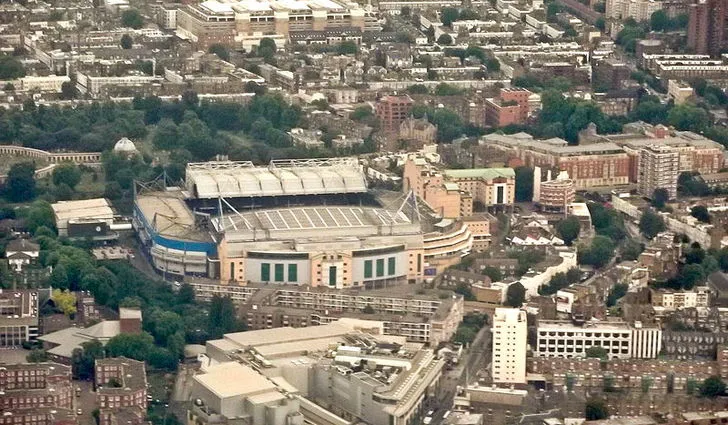 Toàn cảnh Stamford Bridge nhìn từ trên cao, kiến trúc độc đáo giữa lòng London